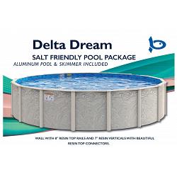 24 Foot Round Aluminum Round Above Ground Swimming Pool